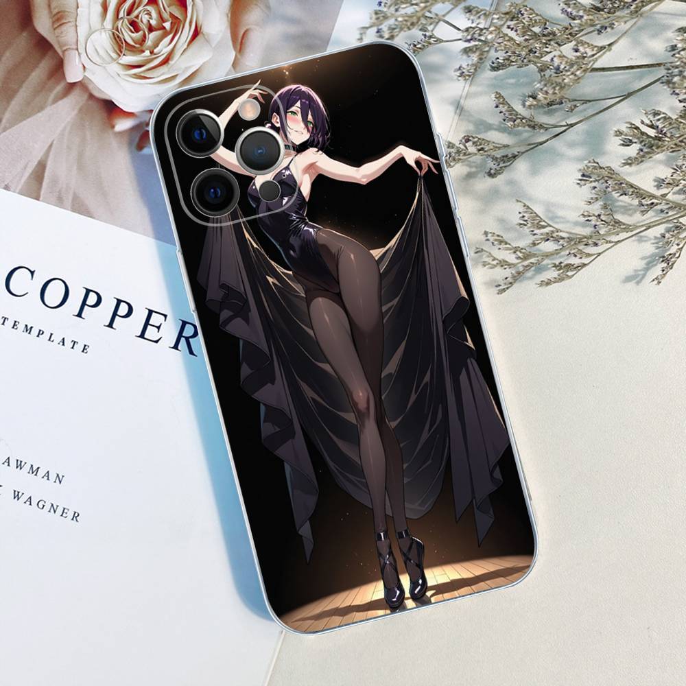 Человек-бензопила Фильм Арка Резе Чехол для телефона Для iPhone 17 16 15 14 13 11 12 Pro Max 16 Plus Прозрачный iPhone 13