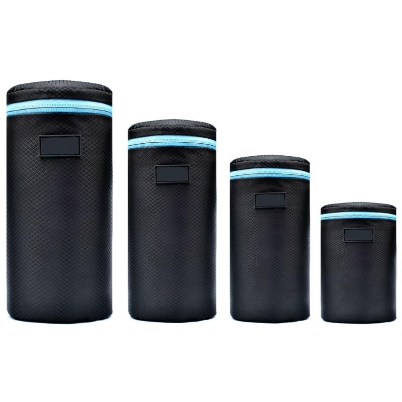 Camera Lens Pouch for Case Univeral for Telephoto Zoom Lens Zipper Bag Nylon Thickened Lens Protective Bag