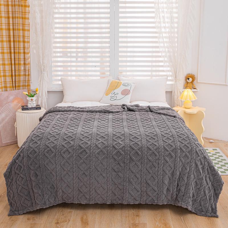 Taffeta Coral Fleece Flannel Blanket – Nap & Summer Air Conditioning Use, Perfect Gift, Small Size