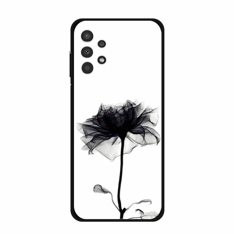For Samsung Galaxy A73 Case A53 A33 5G A23 Soft Bumper Black Silicone Back Cover for Samsung A53 5G Phone Cases Cartoon Coque
