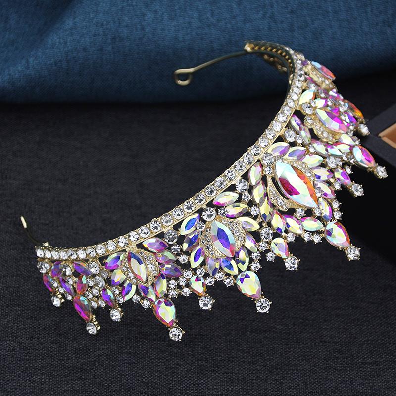 Diadema Principessa Barocca Corone Regali e Tiara Gioielli per Corona Abito da Sposa Accessori per Capelli