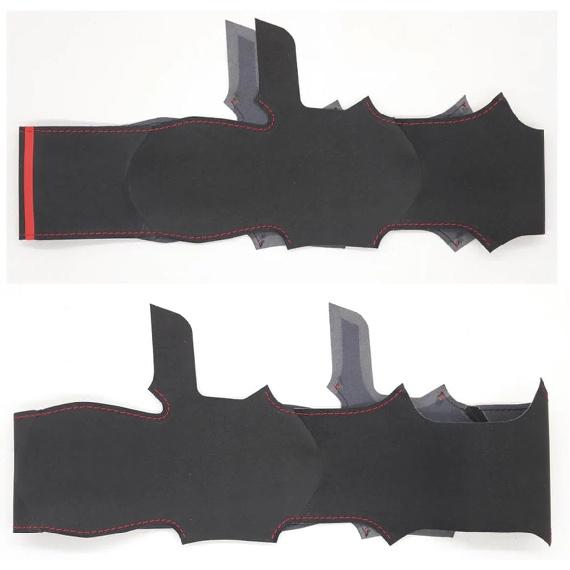 Toyota Supra GR Supra 2019-2023 Steering Wheel Cover, Leather, Black Line, Red Blue Line