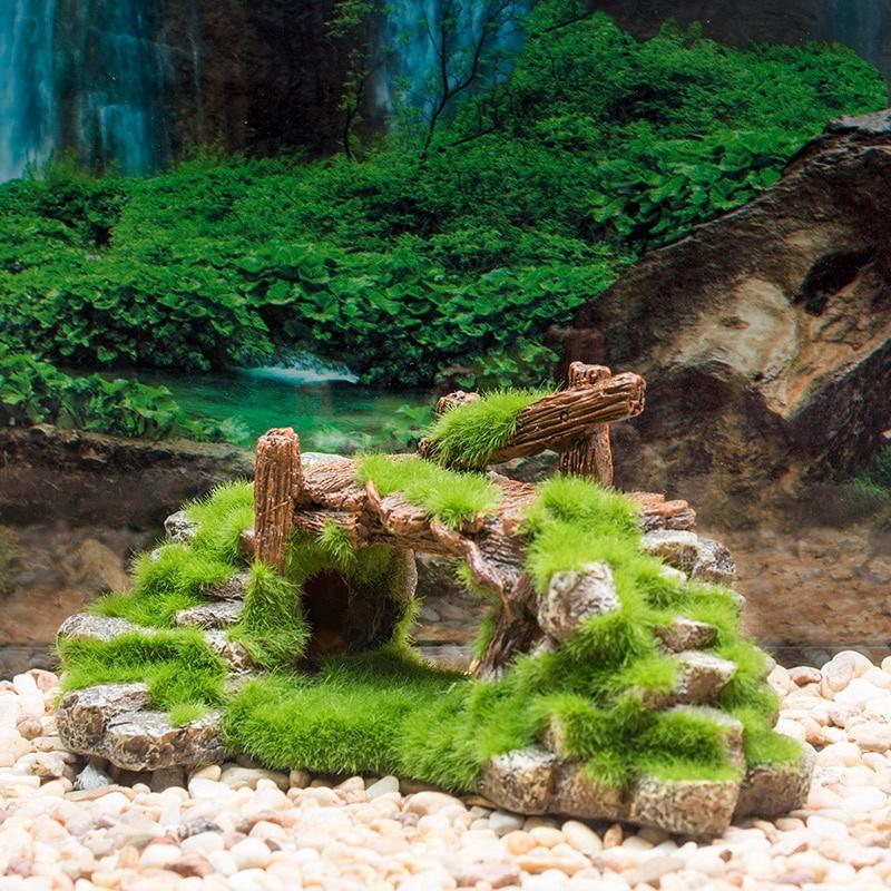 1PC Resin Rockery Bridge Aquariums Decorations Aquarium Fish Decor Fish Tank Accessories Ornament