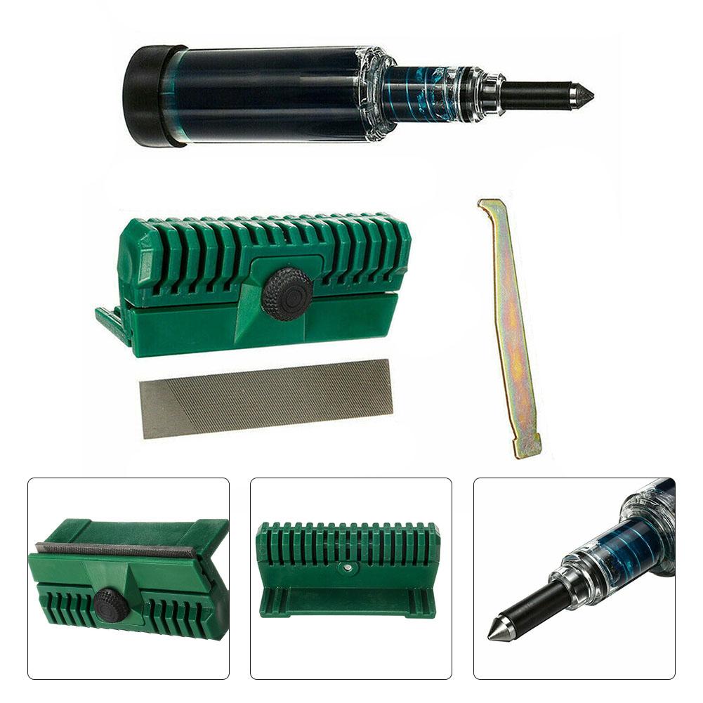 Cleaner Chainsaw Guide Grease Tool Polishing Blade 4 Pcs