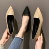 Simple Solid Coloured Women's Flats Classic Fashionable Style Pointed Toe Suitable Business Office Comfortable To Wear