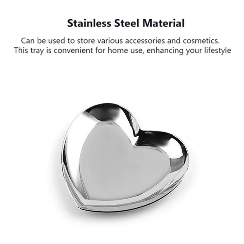 Nerezový kosmetický úložný podnos Nail Art Manikúrní talíř Pinzety Kleštičky Nádoba na pera Miska na umělé nehty Nástroje Kov