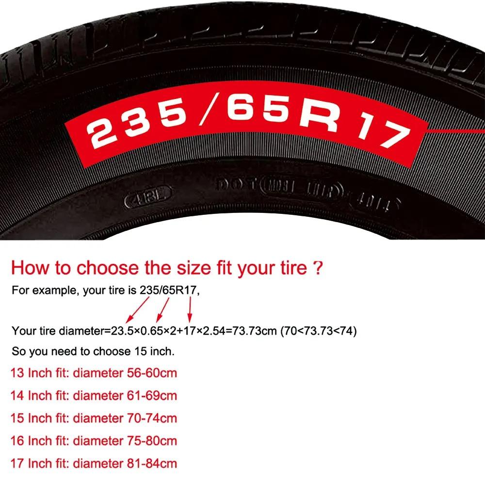 14" 15" 16" 17" Inch 4WD 4x4 PVC Leather Spare Wheel Tire Cover Case Bag Pouch Protector Car Tyres 14 Inch For Jeep Hummer