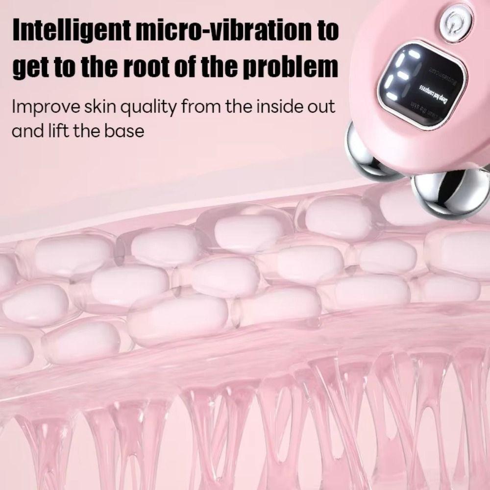 3 Stufen Elektrisches Gesichtsmassagegerät EMS Mikrostrom Gesichts Schönheitsgerät V-Gesicht Lifting Roller Frauen