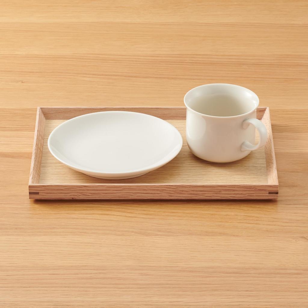 MUJI Wooden Square 27cm Wide X 19cm Deep X 2cm MDC81A2S Tray, Natural, Approx. High,