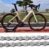 Bicycles Chain High Strength Steel Cycling Chain with Buckle, 112 Link Bike Derailleur Chain 9 Speed Bicycles Chain