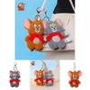Tom und Jerry Cartoon Plüsch Schlüsselanhänger Mit Super Weichem Kurzem Plüsch Für Kinder Geschenk