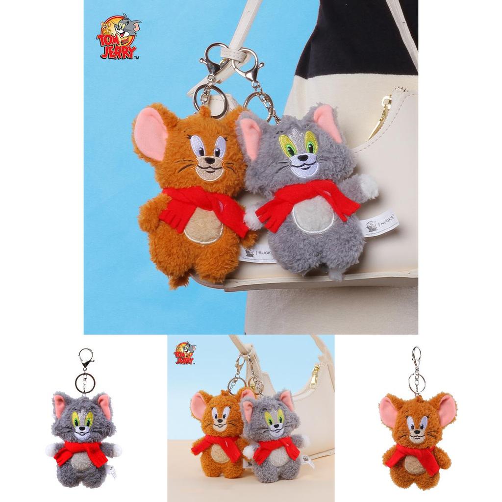 Tom und Jerry Cartoon Plüsch Schlüsselanhänger Mit Super Weichem Kurzem Plüsch Für Kinder Geschenk