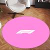 Formula 1 (32) Round Office Rug Decorative Floor Rug for Office Bedroom Living Room and Home Space