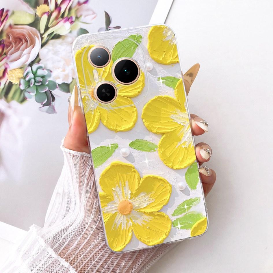 For Honor Power 5G Case DVD-AN80 DVD-AN00 Shockproof Cover Fashion Flower Marble Soft Silicone Fundas For Honor Power 2025 Coque