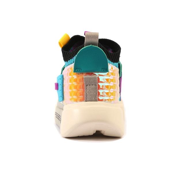 Li Ning Childrens Wudao Comfortable Daily Shock Absorbing Wear Resistant Rebound Casual Shoes Kids Casual Shoes Blue Purple YKCQ214-1