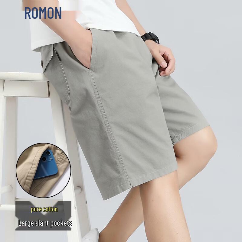 ROMON Men s Summer Loose Fit Cargo Beach Shorts XL
