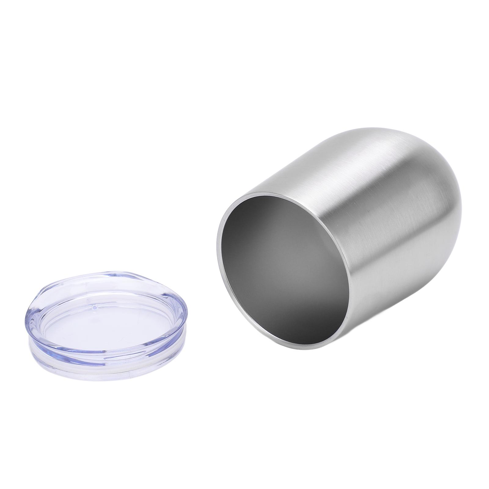 

12 унций нержавеющая сталь без ножки винные кружки с крышкой отверстие для соломинки двойные стенки вакуумные кружки для путешествий