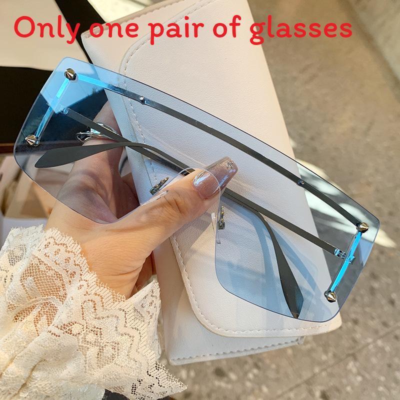 Metal Rim Square Sunglasses For Men Women With Uv400 Protection For Outdoor Fashion And Driving