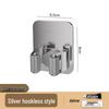 Stainless Steel No-Drill Multi-Function Wall-Mounted Mop and Broom Rack