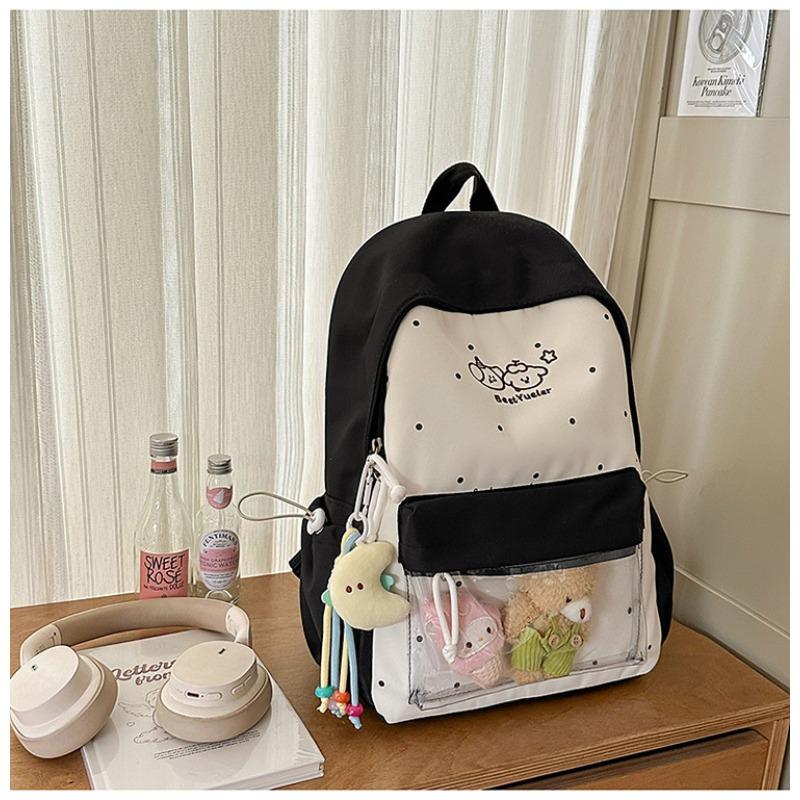 New high-value fresh and sweet candy color dopamine cute cartoon backpack junior high school students lightweight backpack