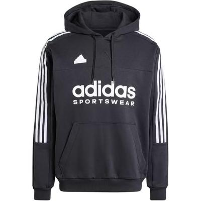 adidas Sportbekleidung Haus Von Tiro Gestreift Buchstabendruck Mit Kapuze Mode Bequem Sweatshirt Herren Sweatshirt Schwarz IW5936