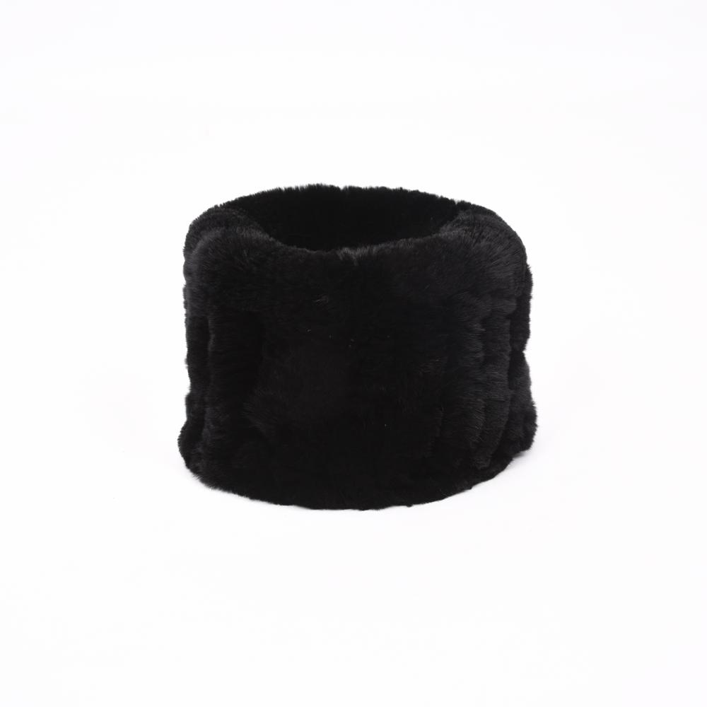

Зимний шарф из эластичного меха ручной работы, вязаные повязки на голову из натурального меха кролика рекс, кольцо из натурального меха для девочек, элегантные шарфы One size
