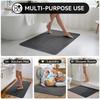 Non-Slip Bathroom Mat Quick Dry Absorbent Bath Mat with Rubber Backing Thin Bathroom Rug for Under Door Floor Bathtub Shower Use