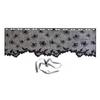 Cobweb Lace Table Runner and Rectangular Mantel Scarf Cover for Holiday Party Decoration, Black Spiderweb Mantel Scarf