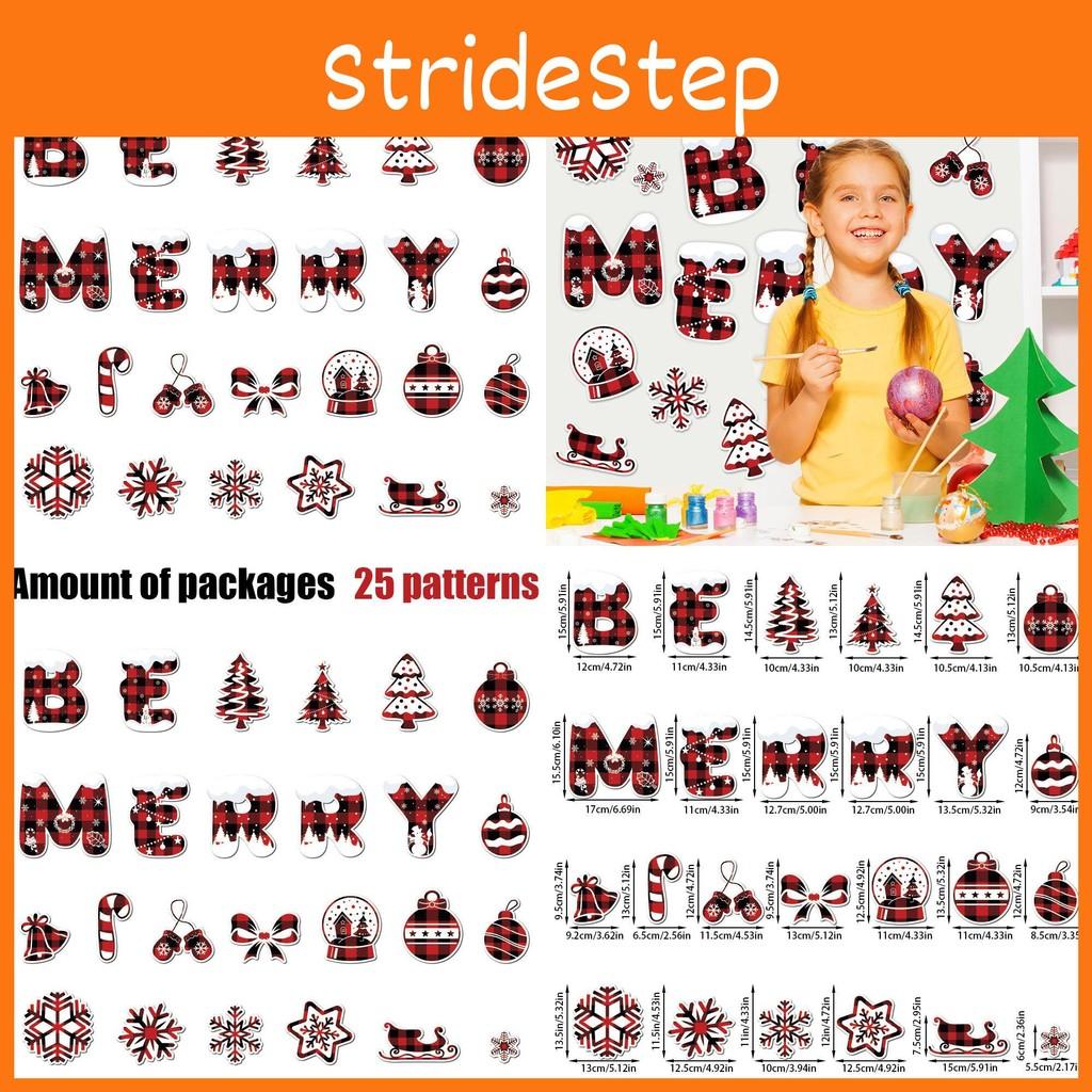 Alphabet Snowflake Christmas Paper Diy Card Stickers Decor For Events Holiday