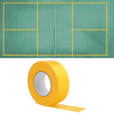 Ταινία σήμανσης εξωτερικού χώρου Pickleball με ισχυρή κολλητική κοπή, ευρεία εφαρμογή, χωρίς υπολείμματα, ταινία γηπέδου μπάσκετ