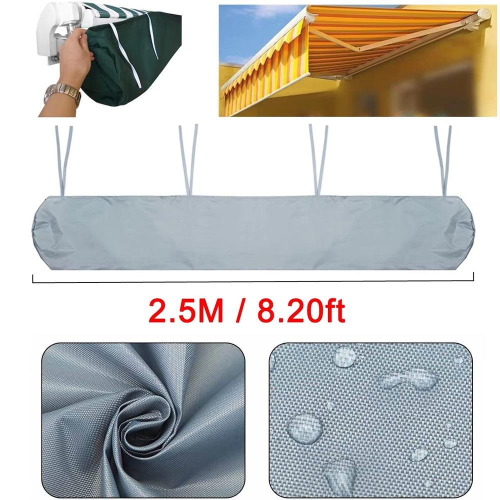 1Pcs Rain Cover Patio Awning Storage Bag Shutter Awning Retractable Roller Patio Awning Protector Cover 7 Sizes Oxford Cloth
