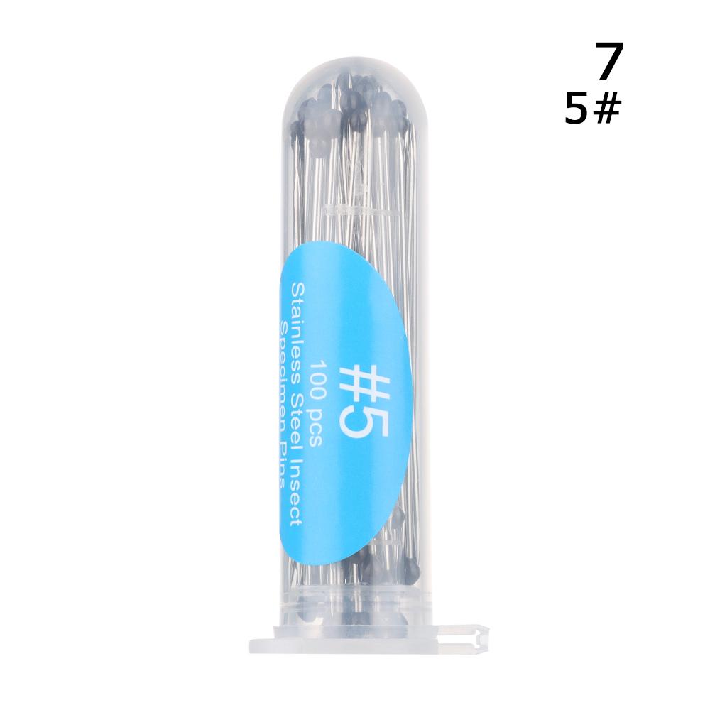 100Pcs High Hardness Entomology Education Pin Specimen Pins Needle Insect Dissections Supplies