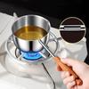 Stainless Steel Mini Butter Warmer Thickened Oil Pouring Spoon Mini Cooking Pot  Milk