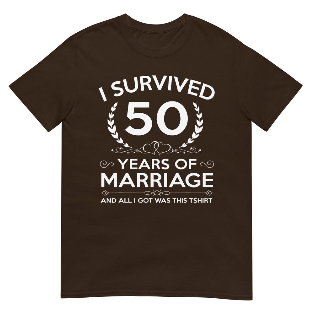 Regali Anniversario di Matrimonio 50 Anni Coppia Marito Moglie 50 Anni Maglietta