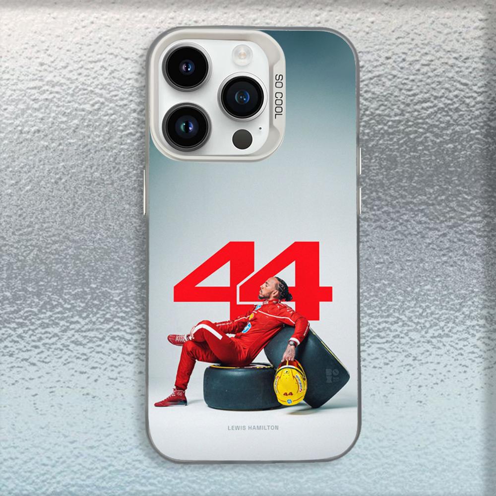 

44 L-Lewis Hamilton Phone Case For iPhone 16,15,14,13,12,11,Mini,Pro,MAX White Matte Shockproof Cover iPhone14Pro