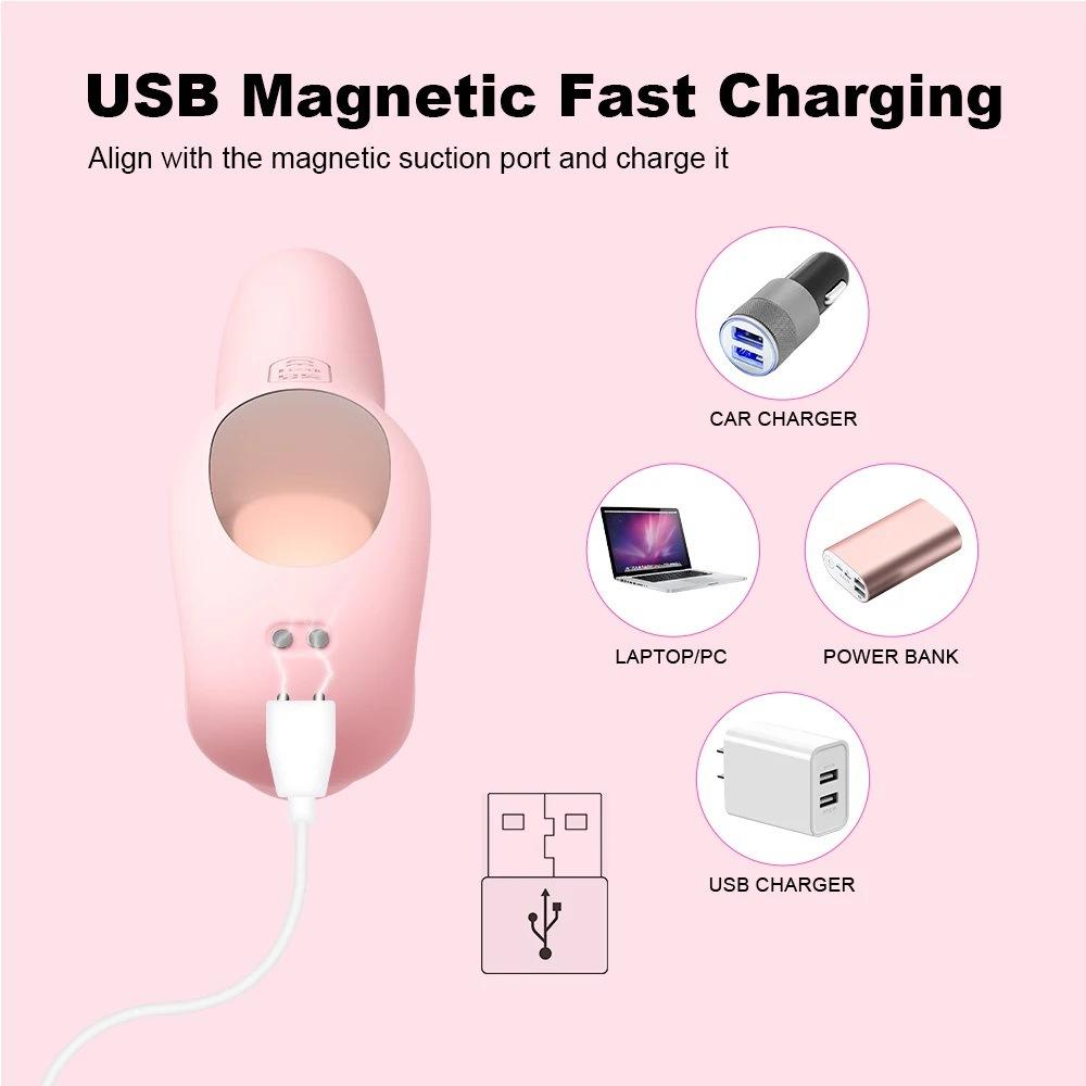 3-in-1 Vibrating Thrusting Massage Stick for Women G-spot Stimulator Soft Silicone Adult Toy