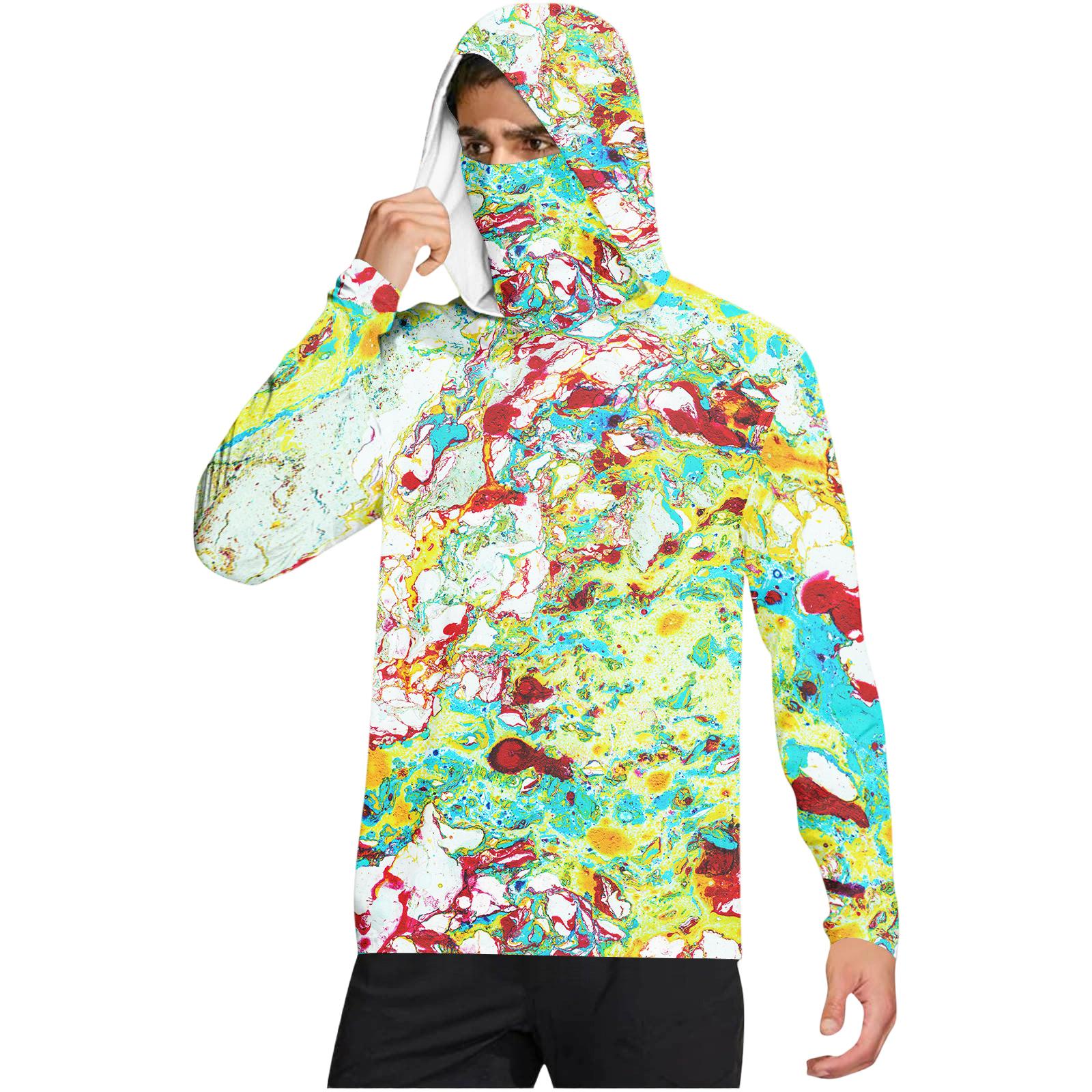 

Men s Casual Hooded Long Sleeve Sunscreen Top XL жовтий