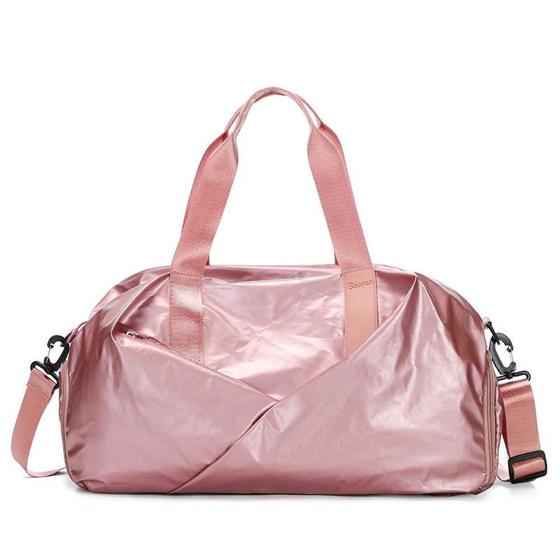 Women's Fitness Sports Bag with Shoe Compartment, Dry/Wet Separation, and Macaron Color for Yoga, Swimming, and Training