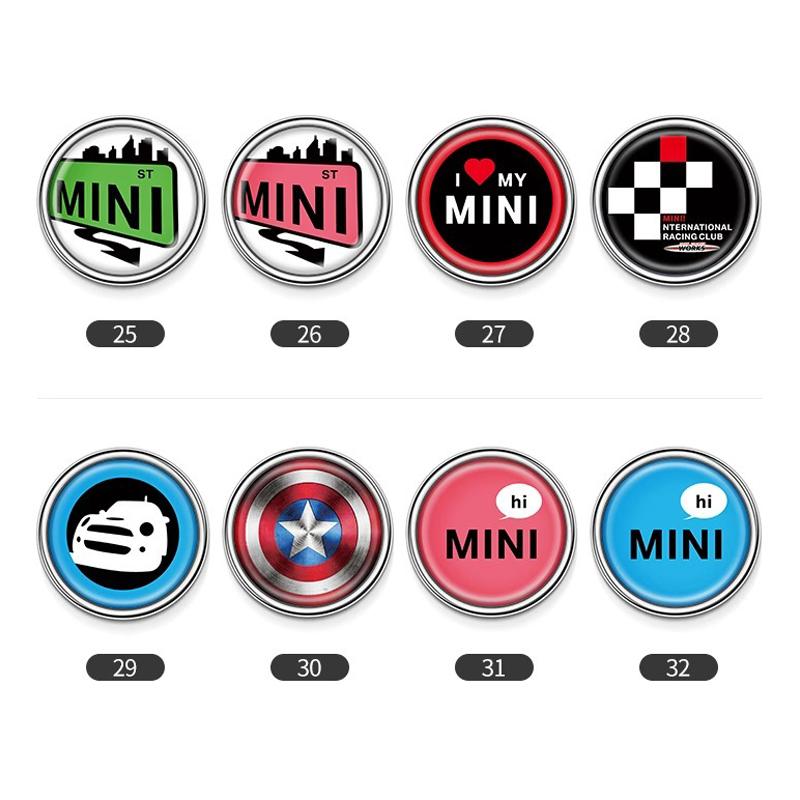 Metal Rear Adhesive Window Badge for Car 6CM for MINI COOPER JCW F56 F60 R60 R61 F60 Cooper S Countryman Paceman Decoration