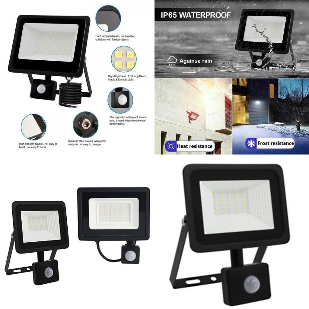 Pir Body Sensor Led Flood Light With Auto Motion Detection For Outdoor Security