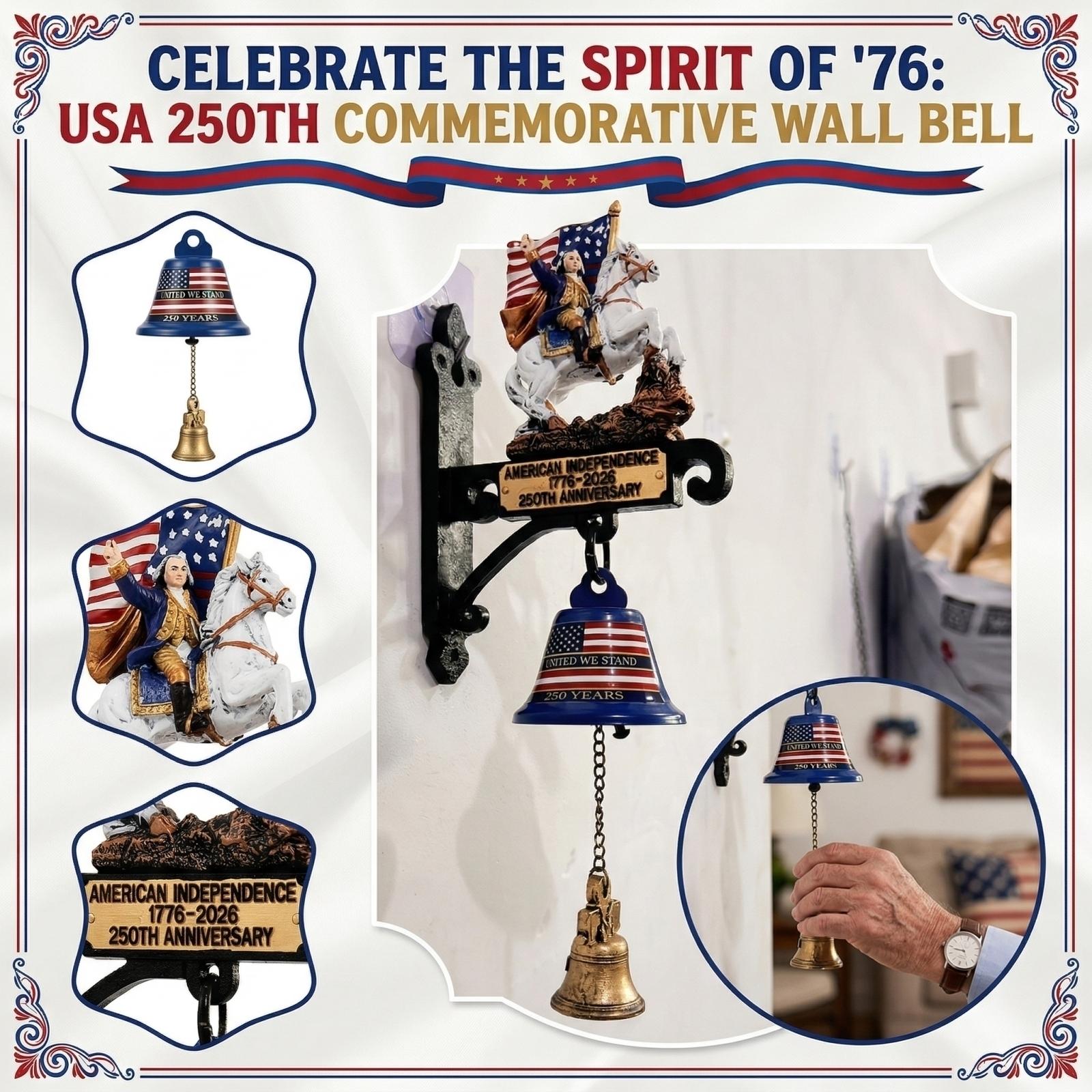 

American Independence Memorial Wallbell, Patriotic , Anniversary Theme, Doorbell, American Independence, We Stand Firm One Size