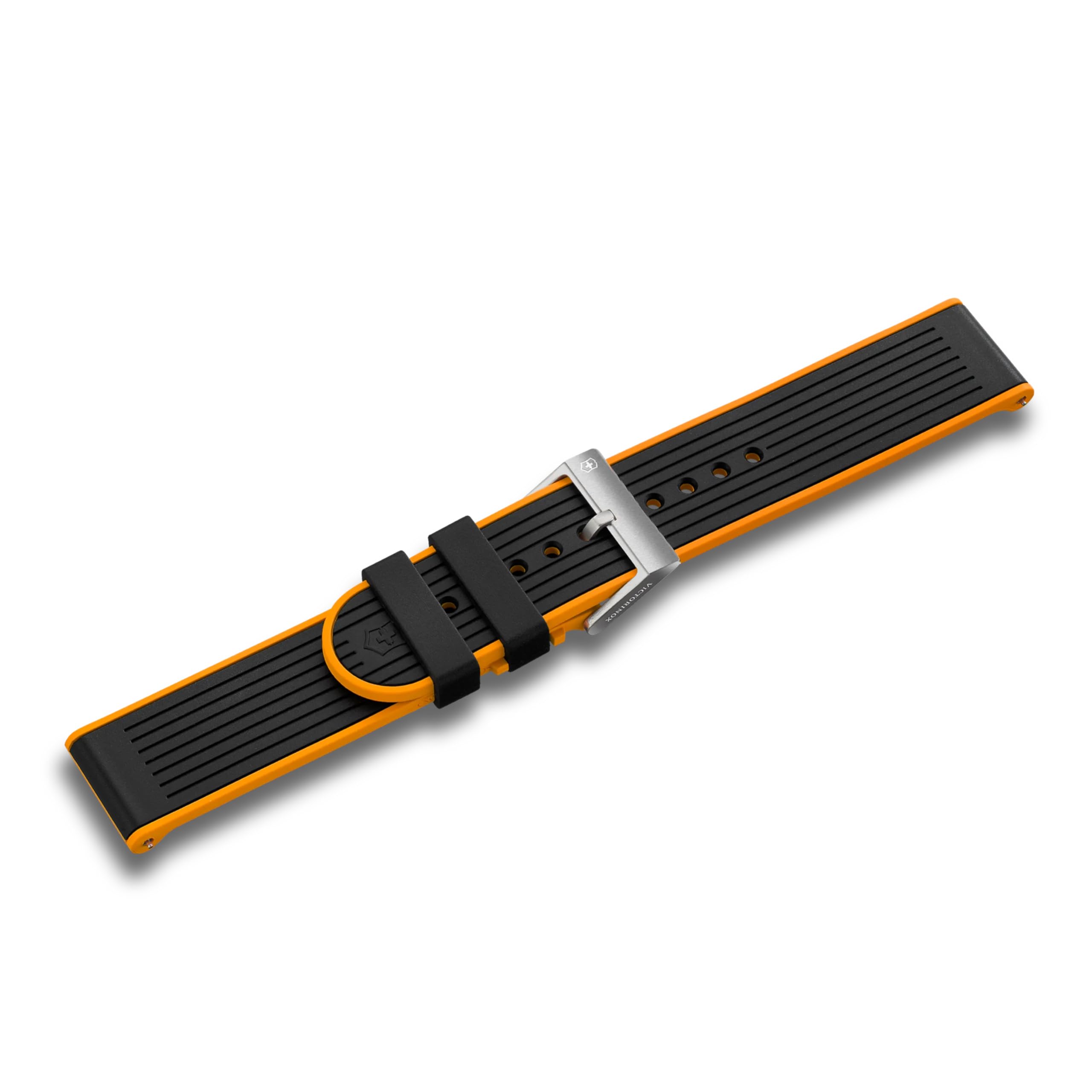 VICTORINOX Pasek do zegarka 21 mm Gumowy pasek D4 Czarny V.60067 black