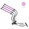 LED pěstební světlo USB PhytoLamp Full Spectrum 5V Phyto lampa 4 hlavy rostlinné světlo pro domácí rostliny, květiny, semena, vnitřní pěstební box