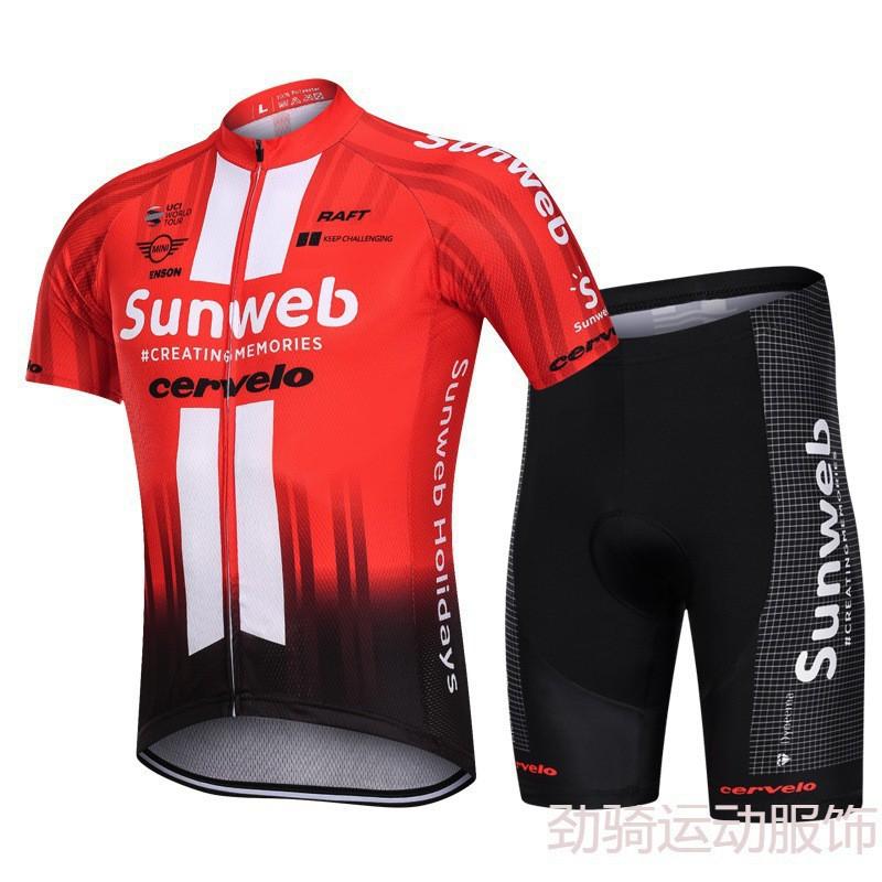Mens Cycling Jersey Shorts Set Breathable Bike Apparel Road Mountain Biking