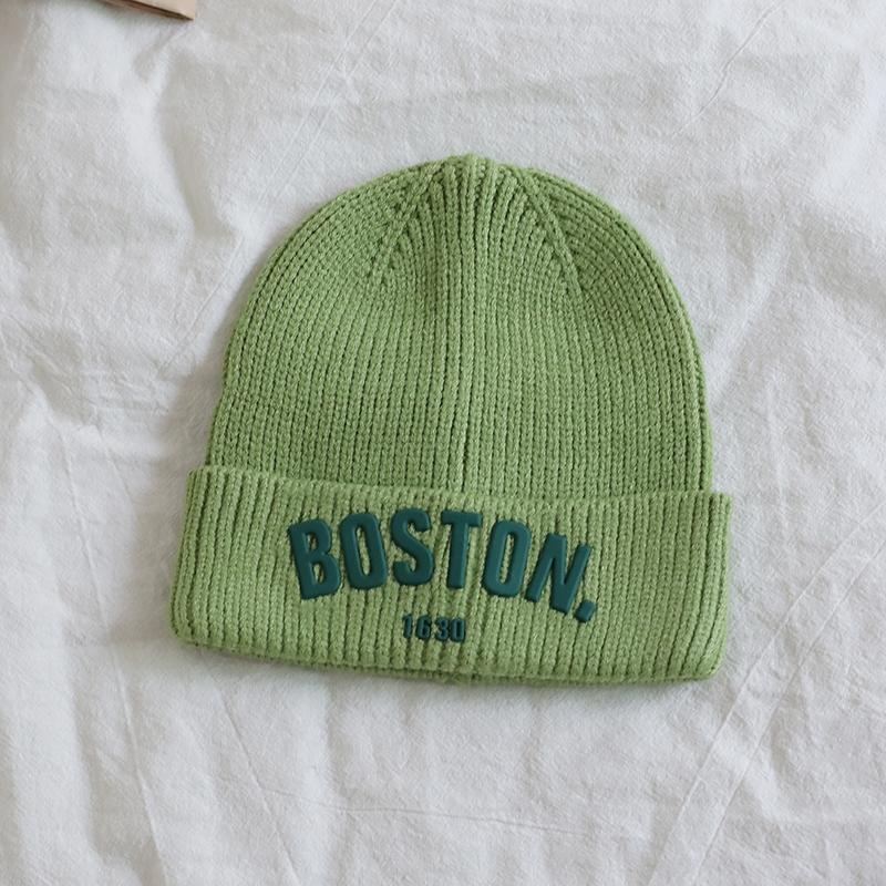 Παιδικό πλεκτό καπέλο μωρού σκούφος για αγόρια κορίτσια καπέλο με γράμματα για παιδιά