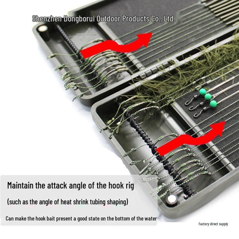 European Carp Fishing Leader Box - Reverse Bottom Rig Storage