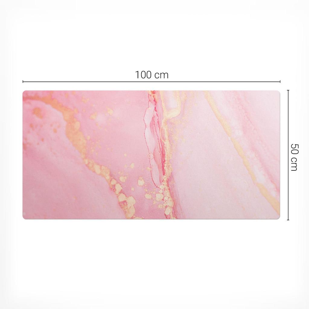 Non-slip Desk Mat for Office Pastel Marble 100X50 Cm