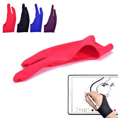 1 Stück Zwei-Finger-Antifouling-Handschuhe für Künstlerzeichnungen und Grafikstiftblöcke