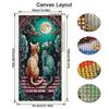 Moon Cat Gecko Large Size Diamond Painting Animals Diy Full Square Round Drill Rhinestone Embroidery Mosaic Cross Stitch Kits Wall Decor