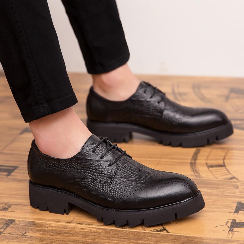 Men's shoes business dress leather shoes men's British style retro lazy shoes small leather shoes one pedal casual shoes